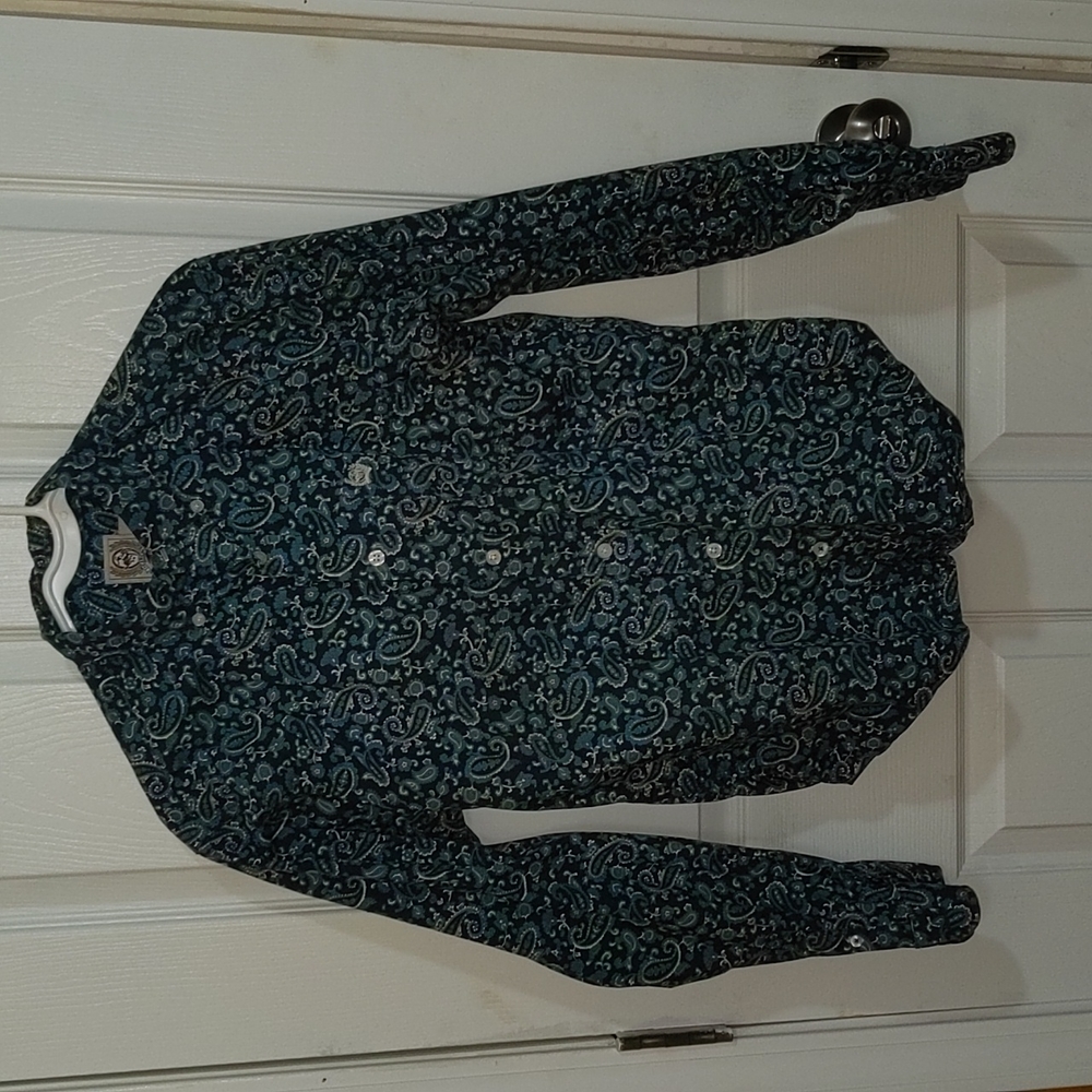 Cinch boys paisley button up
